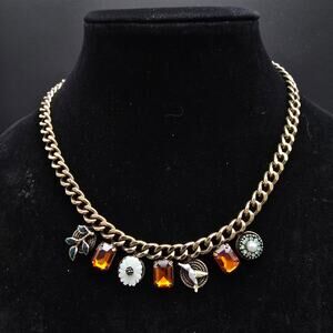 Howard's Charm Necklace Bronze Tone Bird Nature Theme